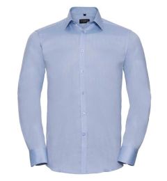 Снимка на Men's Long Sleeve Herringbone Shirt Russell