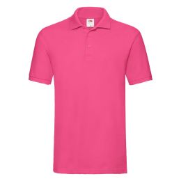 Снимка на Men's Pink Premium Polo Shirt Friut of the Loom