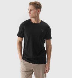 Снимка на Men's Plain T-Shirt Regular 4F - Black