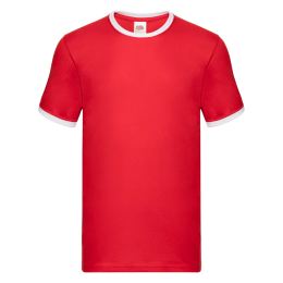 Снимка на Men's red t-shirt Ringer Fruit of the Loom