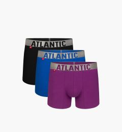 Снимка на Men's Sport Boxers ATLANTIC 3Pack - black/blue/purple