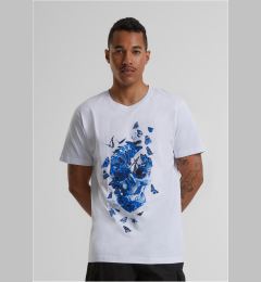 Снимка на Men's T-shirt Butterfly Skull - white