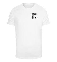 Снимка на Men's T-shirt Never On Time - white