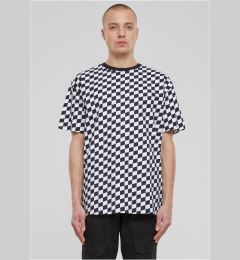 Снимка на Men's T-shirt Oversized Check black/white