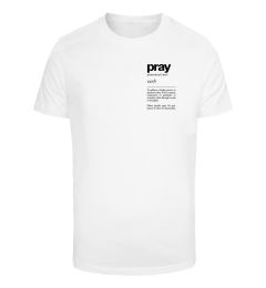 Снимка на Men's T-shirt Pray Definition white