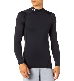 Снимка на Men's T-shirt Under Armour HeatGear Armour Comp Mock LS Black L