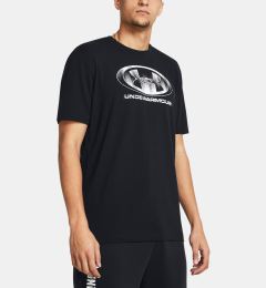 Снимка на Men's T-shirt Under Armour UA M GLITCH LOGO 60/40S SS-BLK - Men's