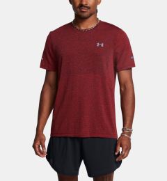 Снимка на Men's T-shirt Under Armour UA SEAMLESS STRIDE SS-RED - Men's