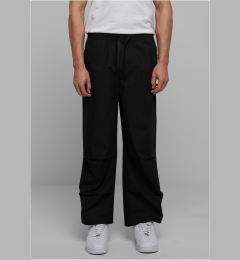 Снимка на Men's wide poplin trousers - black