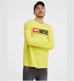 Снимка на Men's Yellow Long Sleeve T-Shirt Diesel - Men's