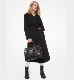 Снимка на Michael Kors Coat - DOUBLEFACE ROBE COAT black