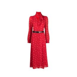 Снимка на Michael Kors Dress - SIGNTRE LOGO SHRT DRS red