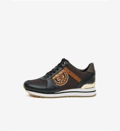 Снимка на Michael Kors Trainer Black and Brown Women's Leather Sneakers - Women