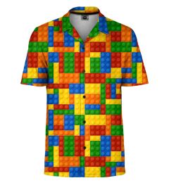 Снимка на Mr. GUGU & Miss GO Unisex's Blocks Shirt Sh-Man-Sht2062