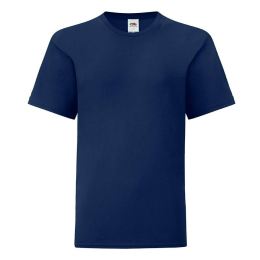 Снимка на Navy blue children's t-shirt in combed cotton Fruit of the Loom