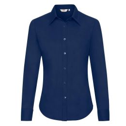 Снимка на Navy blue classic lady-fit shirt Oxford Fruit Of The Loom