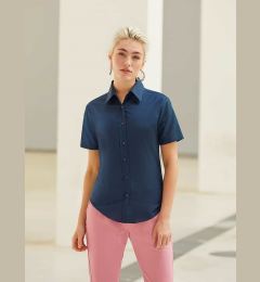 Снимка на Navy blue classic shirt Oxford Fruit Of The Loom