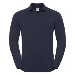 Снимка на Navy blue long sleeve polo shirt Russell