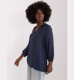 Снимка на Navy blue shirt blouse with collar SUBLEVEL