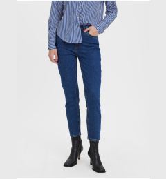 Снимка на Navy blue women's cropped straight fit jeans VERO MODA Brenda - Women