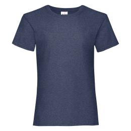 Снимка на Navy Girls' T-shirt Valueweight Fruit of the Loom