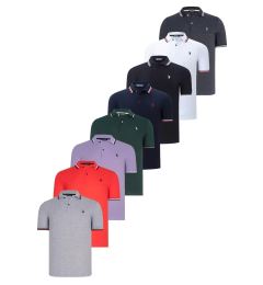 Снимка на OCTAL SET T8594 МЪЖКА ТЕНИСКА DEWBERRY-BLACK-WHITE-NAVY BLUE-NEFTI-ANTH.-POMEGRANATE-LILA-GREY