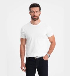 Снимка на Ombre Men's BASIC classic cotton T-shirt - white