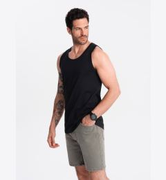 Снимка на Ombre Men's BASIC cotton tank top - black