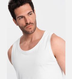 Снимка на Ombre Men's BASIC cotton tank top - white