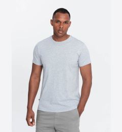 Снимка на Ombre Men's classic cotton BASIC T-shirt - grey melange