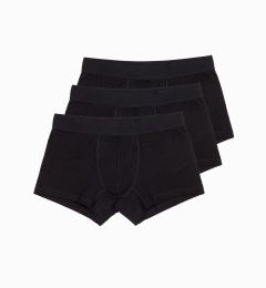 Снимка на Ombre Men's cotton boxer shorts with logo - 3-pack black