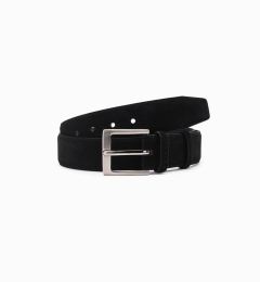 Снимка на Ombre One-color men's natural suede belt - black