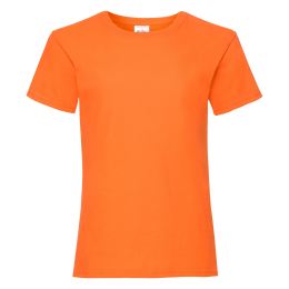 Снимка на Orange Girls' T-shirt Valueweight Fruit of the Loom