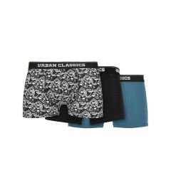 Снимка на Organic Boxer Shorts 3-Pack Detail aop/black/jasper