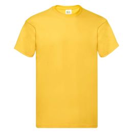 Снимка на Original Fruit of the Loom Men's Yellow T-Shirt