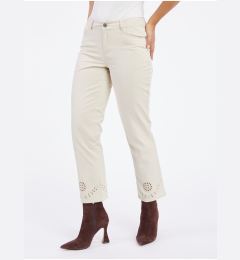 Снимка на Orsay Beige Women's Cropped Straight Fit Jeans - Women's