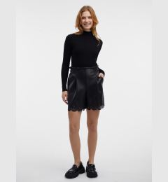 Снимка на Orsay Black Women's Faux Leather Shorts - Women's