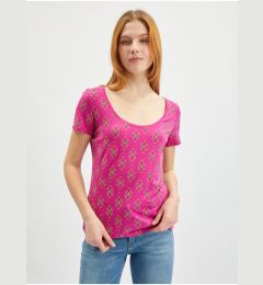 Снимка на Orsay Dark pink Women Patterned T-Shirt - Women