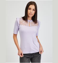 Снимка на Orsay Light Purple Women's T-shirt with Lace - Women