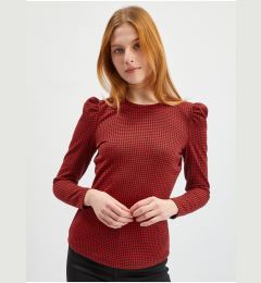 Снимка на Orsay Red Women's Patterned Long Sleeve T-Shirt - Women