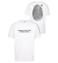 Снимка на Oversize fingerprint t-shirt white