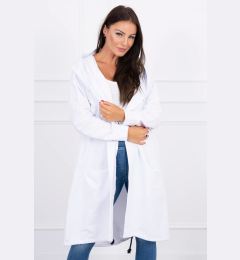 Снимка на Oversize white cape with hood