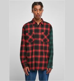 Снимка на Oversized Shirt Mix Check Black/Red/Green