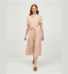 Снимка на Pink Floral Shirt Midi Dress Pieces Miller - Women