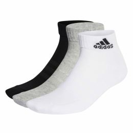 Снимка на Ponožky adidas Cushioned Sportswear Ankle Socks 3 Pairs Grey/White/Black M