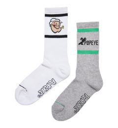 Снимка на Popeye Socks 2-Pack heathergrey/white