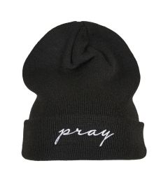 Снимка на Pray Embroidery Beanie Black/White