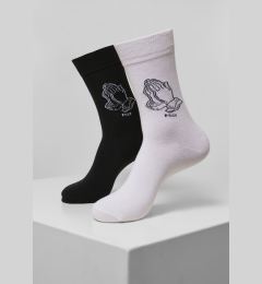 Снимка на Pray Hands Socks, 2 Pack, Black/White