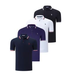 Снимка на QUAD SET T8594 МЪЖКА ТЕНИСКА DEWBERRY-BLACK-WHITE-NAVY-PURPLE