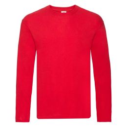 Снимка на Red Men's T-shirt Original Fruit of the Loom Sleeve